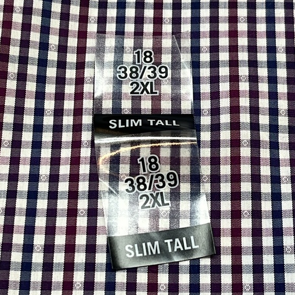 NWT Michael Kors Button Down Shirt Slim Tall Size 18 38/39 2XL - Picture 3 of 11